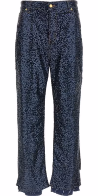 Blue Cotton Jeans Denim