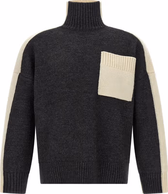 Gray Elastane Cardigan