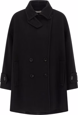 Black Virgin Wool Coat