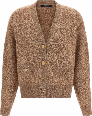 Beige Virgin Wool Cardigan