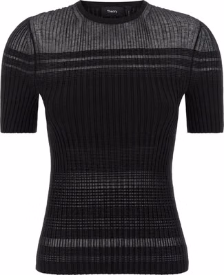 Black Viscose T-Shirt