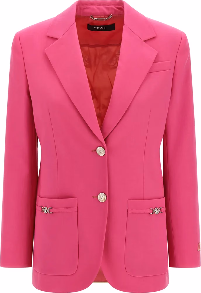 Versace Fuchsia Virgin Wool Blazer