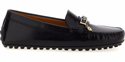 Black Calfskin Slip-On Loafers