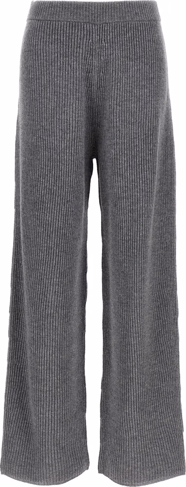Sportmax Gray Wool Casual Pants