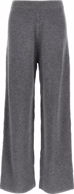 Gray Wool Casual Pants