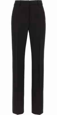 Black Viscose Casual Pants