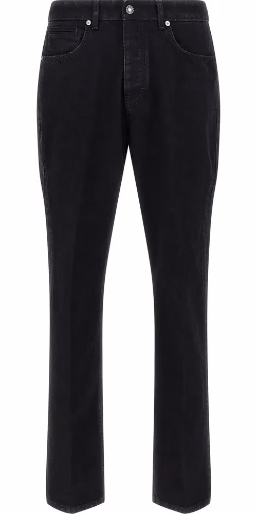Givenchy Black Cotton Straight-Leg Jeans
