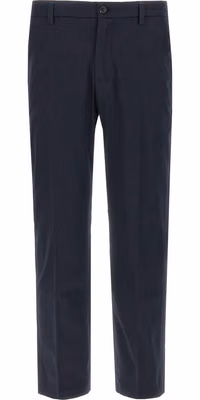 Gray Cotton Cropped Pants