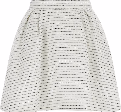 White Polyamide Long Skirt