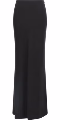 Black Virgin Wool Mini Skirt