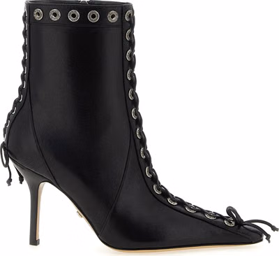 Black Calfskin Ankle Boots