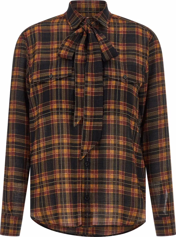 Saint Laurent Multicolor Wool Blouse
