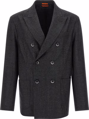 Gray Virgin Wool Blazer
