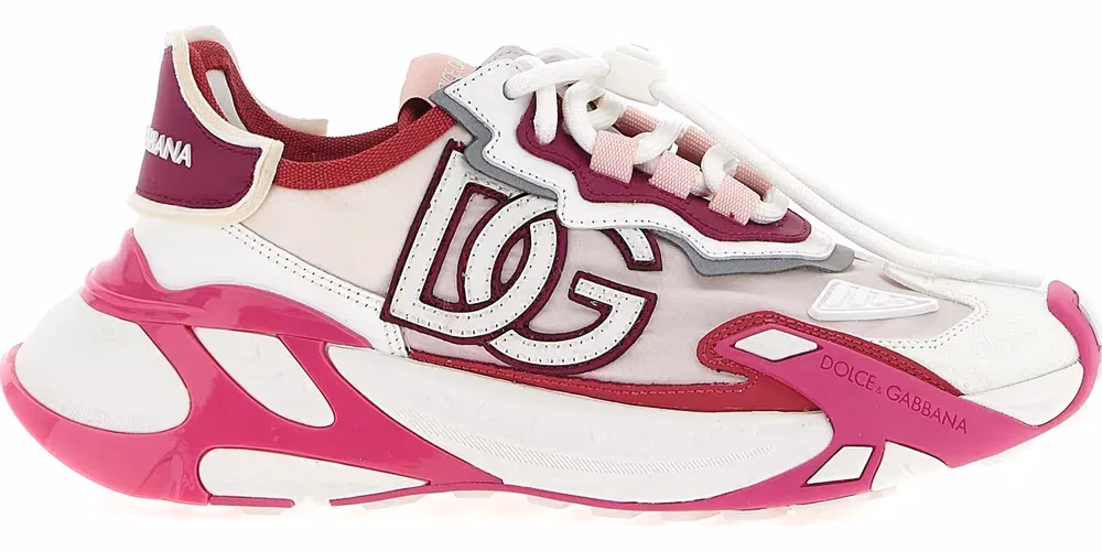 Dolce & Gabbana Fuchsia Viscose Athletic Sneakers