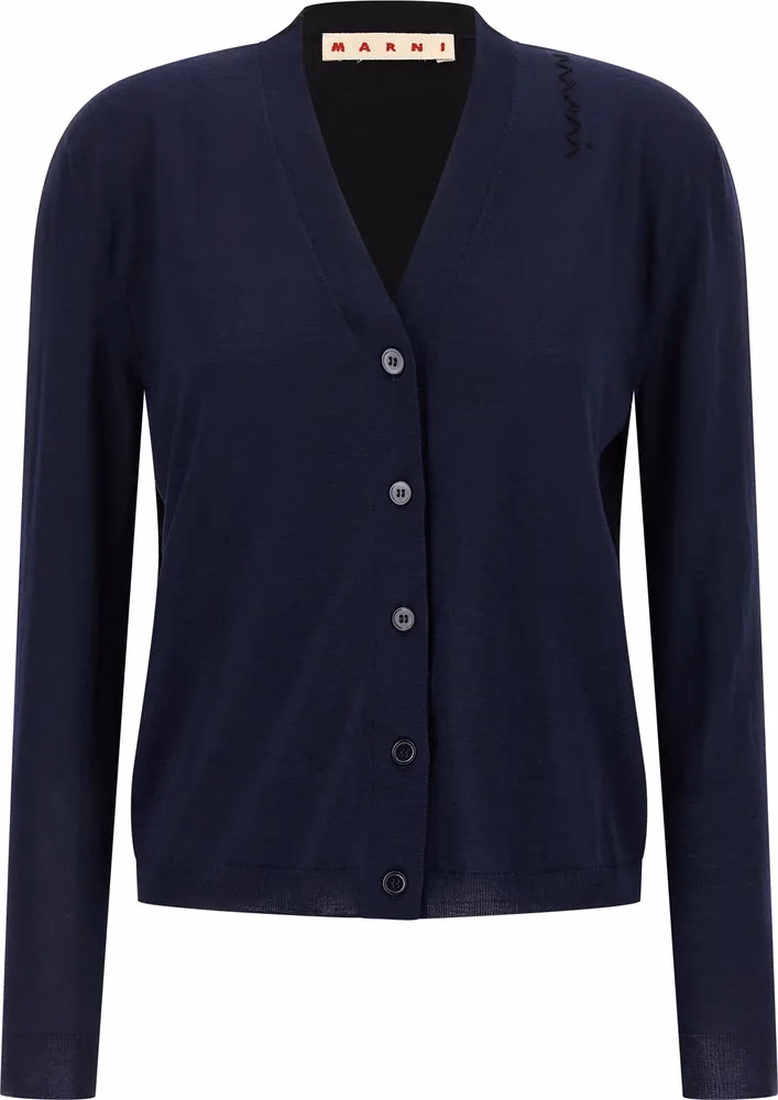 Marni Multicolor Virgin Wool Cardigan