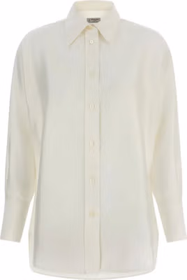 White Silk Blouse