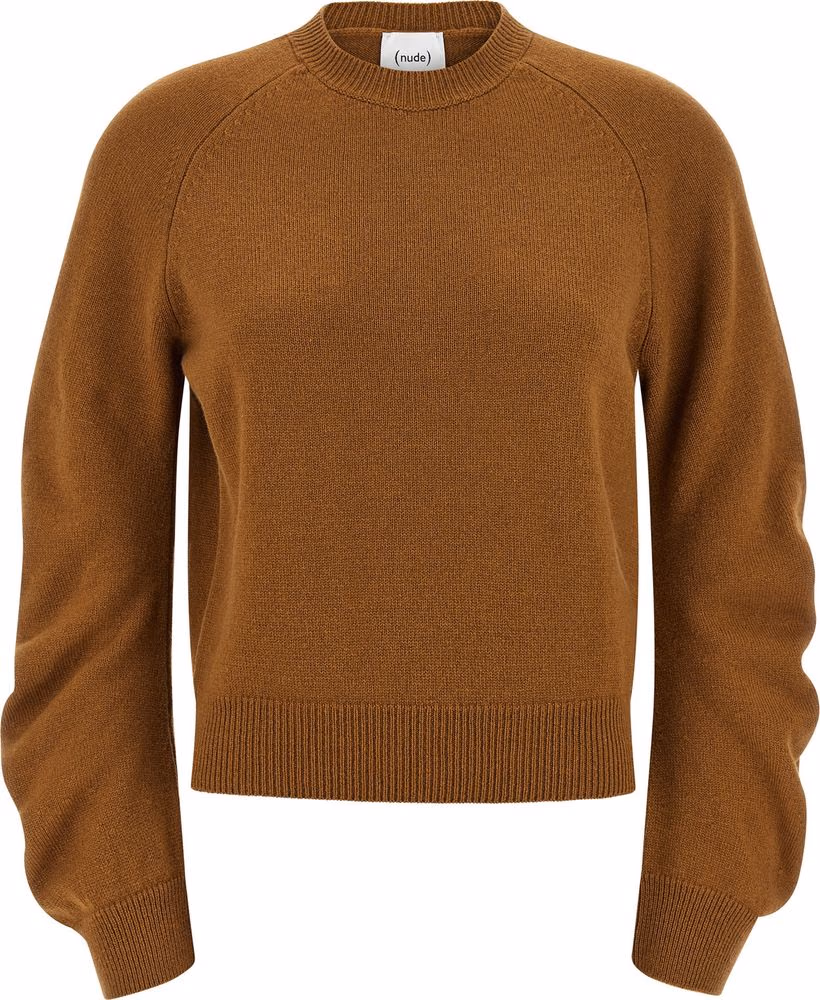 NUDE Brown Virgin Wool Cardigan