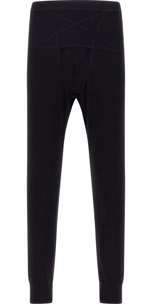 Rick Owens Black Wool Leggings