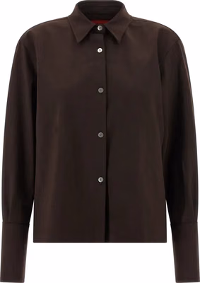 Brown Polyester Blouse