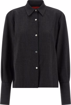 Gray Polyester Blouse