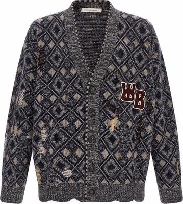 Multicolor Merino Wool Cardigan