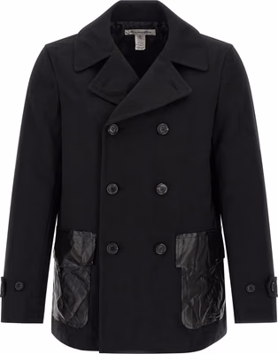 Black Polyester Coat