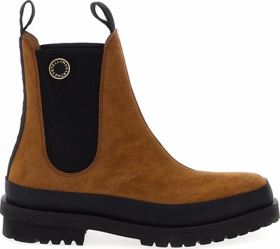 Brown Viscose Ankle Boots