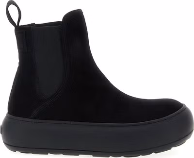 Black Calfskin Chelsea Boots
