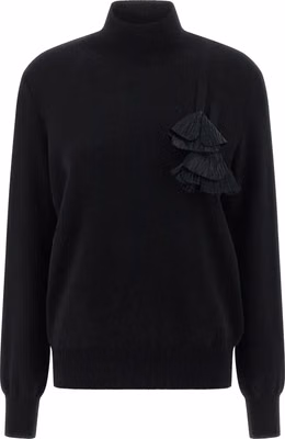 Black Virgin Wool Cardigan