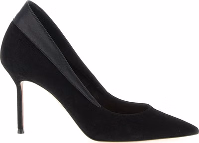 Black Goatskin High Heel Pumps