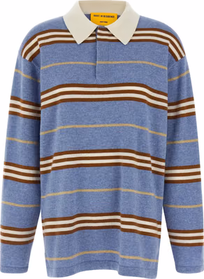 Blue Cashmere Polo Shirt