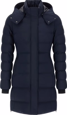 Blue Nylon Parka