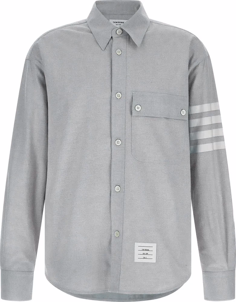 Thom Browne Gray Cotton Blouse