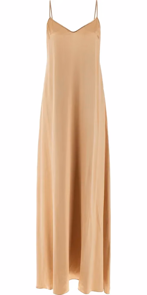 Ferragamo Beige Viscose Long Dress