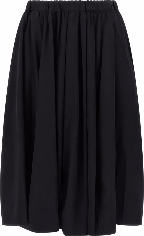 Comme Des Garçons Black Wool Mini Skirt