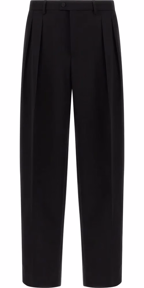 Dolce & Gabbana Black Virgin Wool Dress Pants