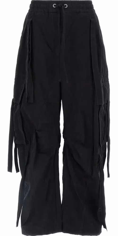 Dolce & Gabbana Black Cotton Cargo Pants