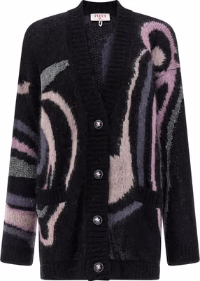 Black Wool Cardigan