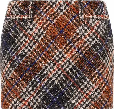 Multicolor Wool Long Skirt