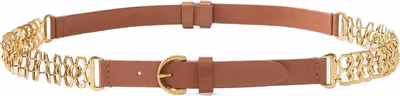 Brown Calfskin Regular Belt