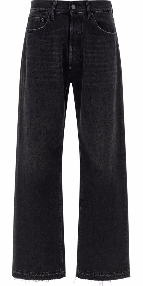 Maison Margiela Black Cotton Straight-Leg Jeans