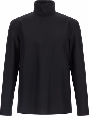 Black Polyester Blouse