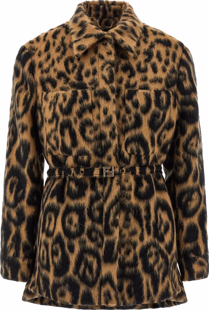 Fendi Beige Virgin Wool Coat