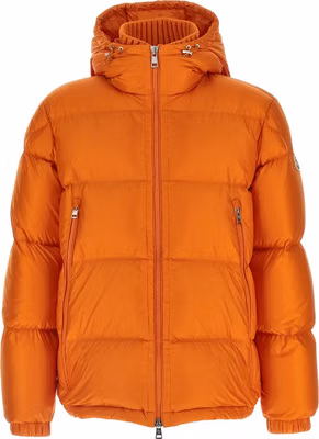 Orange Polyamide Full-Length Jacket