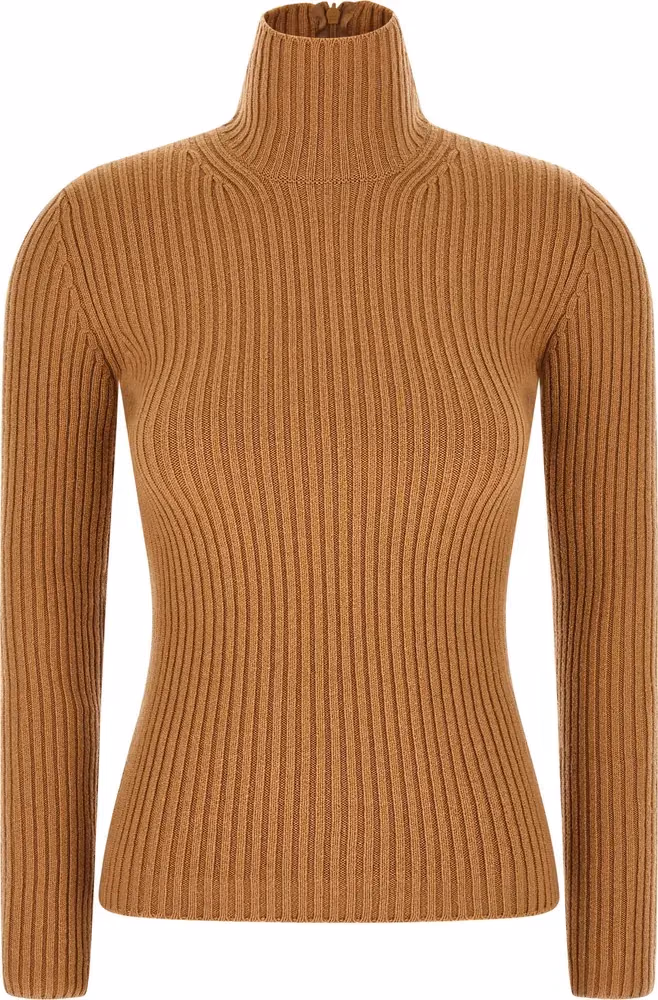 Max Mara Beige Wool Cardigan