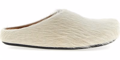 White Calfskin Mules
