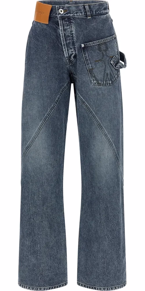 J.W.Anderson Blue Cotton Jeans Denim