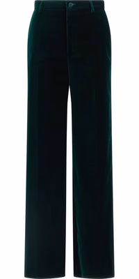 Bicolor Cotton Casual Pants