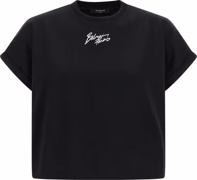 Black Cotton T-Shirt