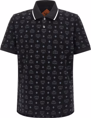 Black Cotton Polo Shirt